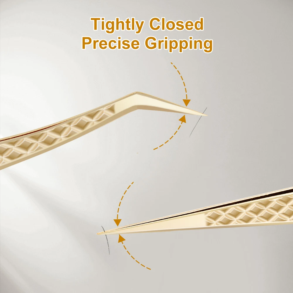 Edelstahl-Fiber-Pinzette mit Diamant-Griff 2