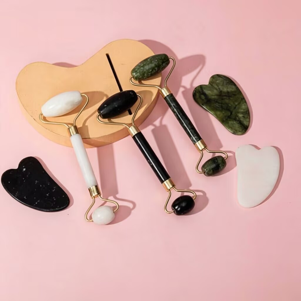 Jade-Roller Set mit Gua Sha 3