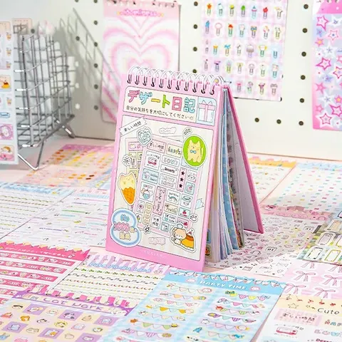 Wiederverwendbare Tier-Sticker Scrapbook Journal Set