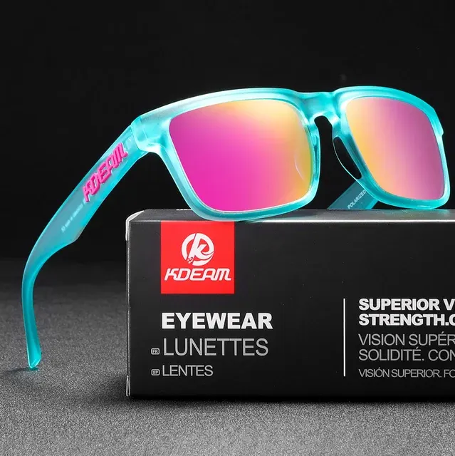Polarisierte Unisex-Sonnenbrille mit roten Spiegelgläsern 2