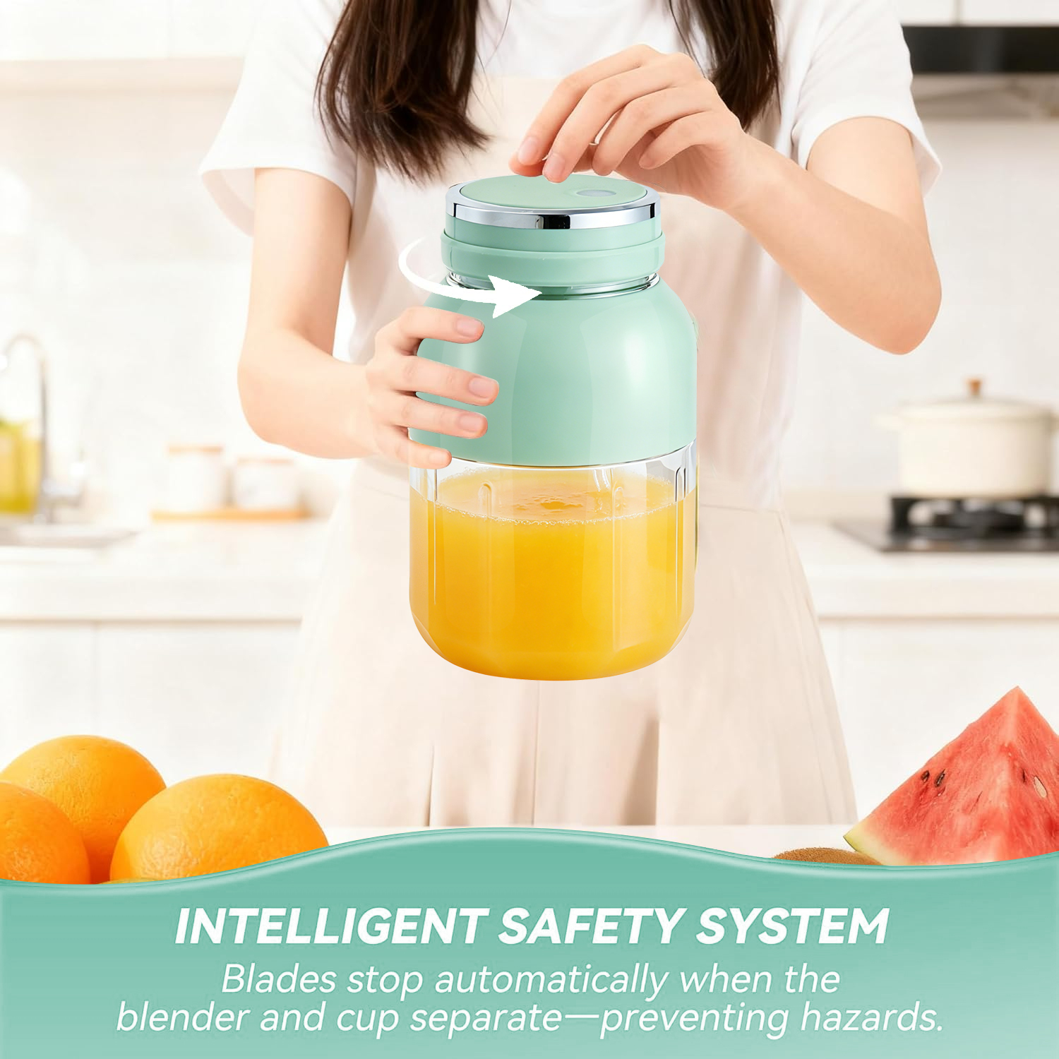 Tragbarer USB-C Smoothie-Mixer 800 ml 2