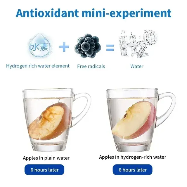 Wasserstoff-Wasserbecher 420 ml mit Titanfilter 4