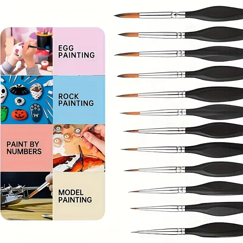 11-teiliges Aquarellpinsel-Set für Feindetails 3