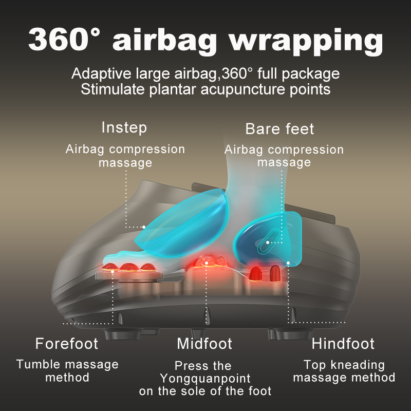 Elektrische Fußmassage mit Heizfunktion und Airbag 4