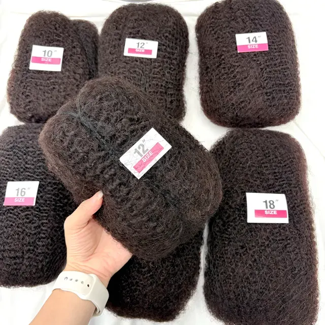 Afro Kinky Echthaar-Bulk 2