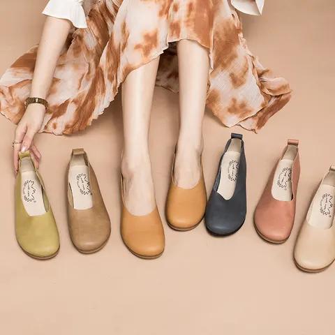 Leder-Ballerinas