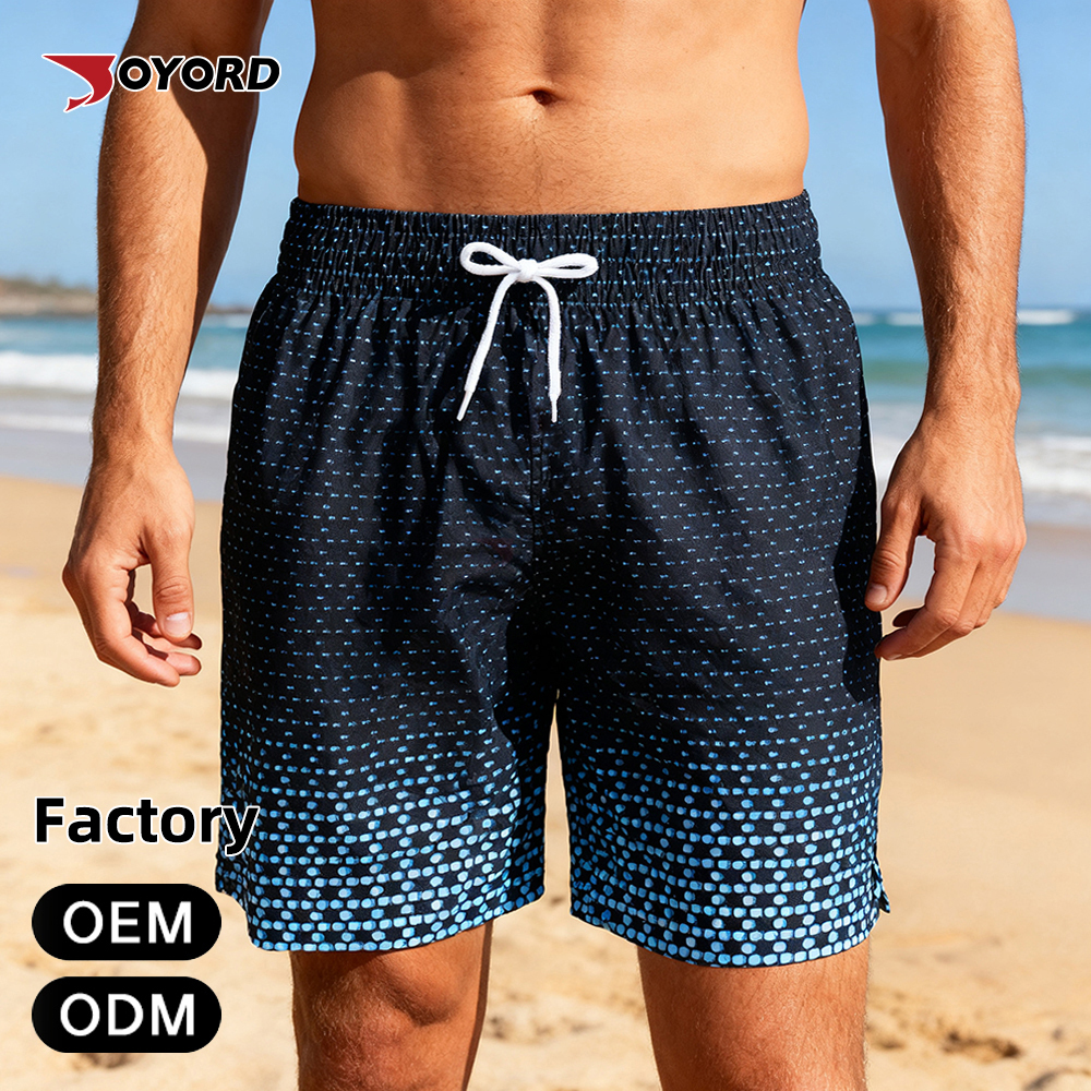 Elastische Boardshorts Nylon 4-Way-Stretch Herren