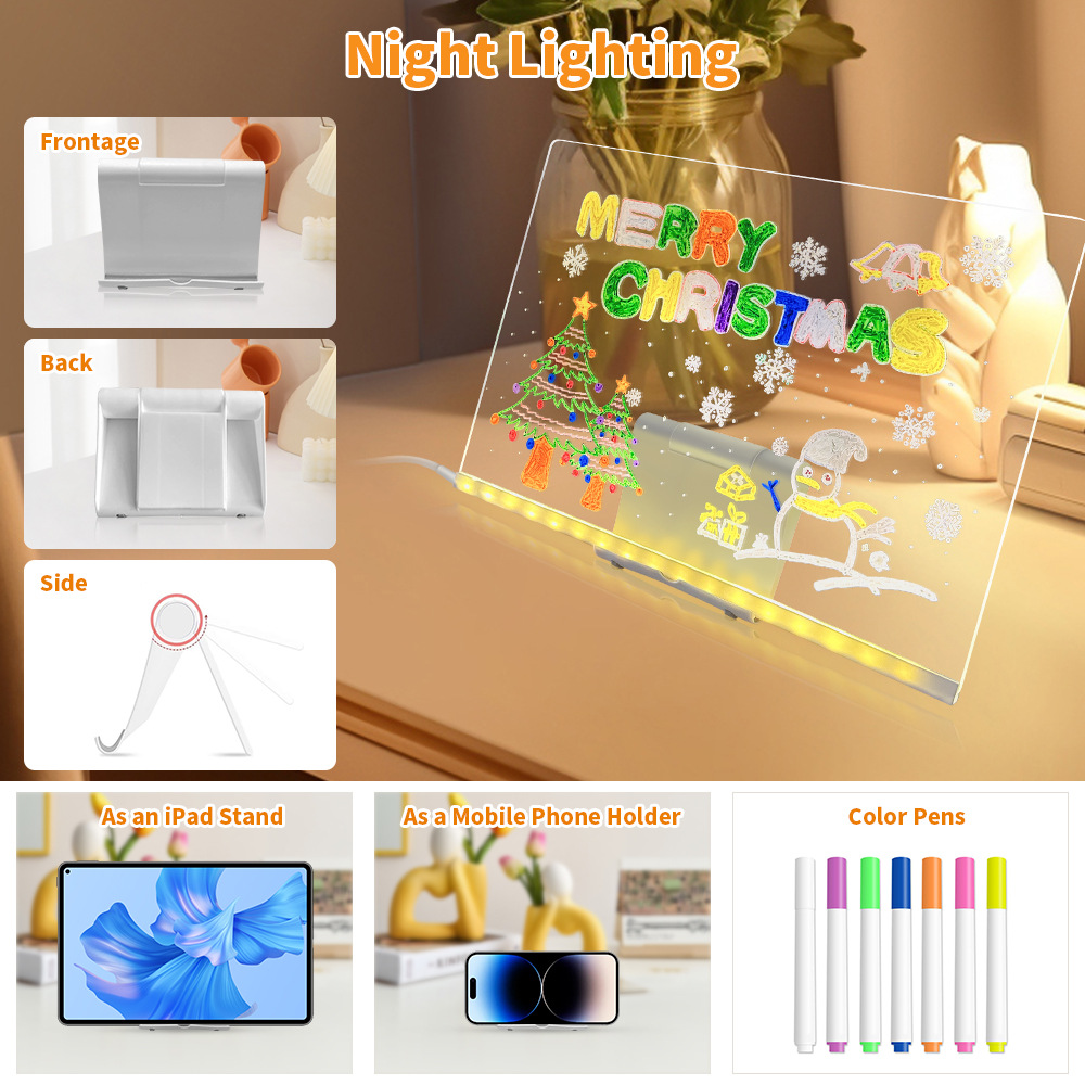 LED Acryl Zeichenbrett zum Löschen