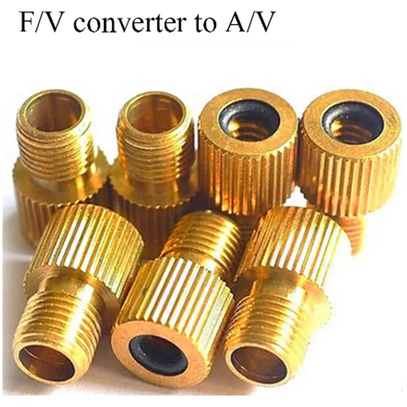 Goldenes Fahrrad-Ventiladapter-Set, 5 Stück 3