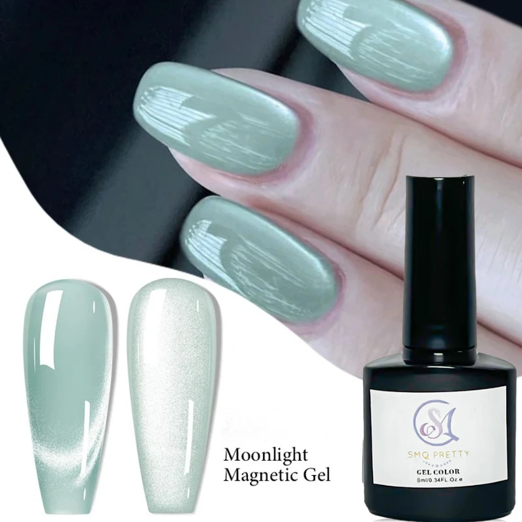 Silber-Rosa Magnet-Gel-Nagellack, 8 ml 4