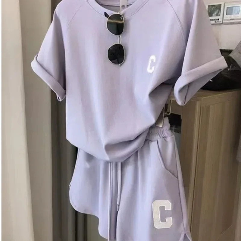 Kurzes Damen-Sommer-Pyjama-Set mit Shorts 3