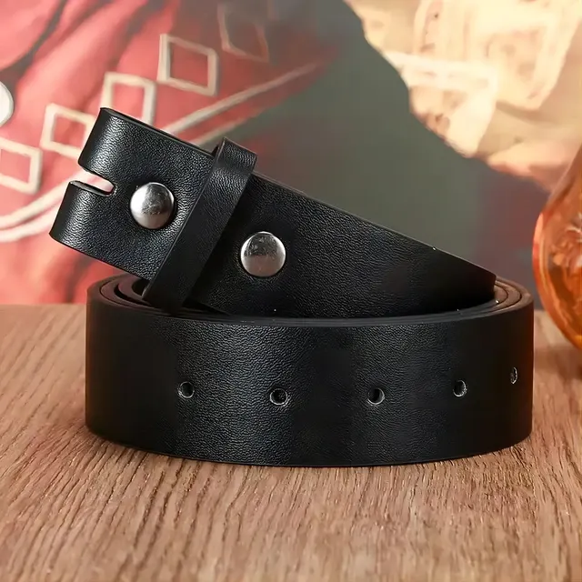 Verstellbarer Kunstleder Uhrenarmband 3,8cm ohne Schnalle 2