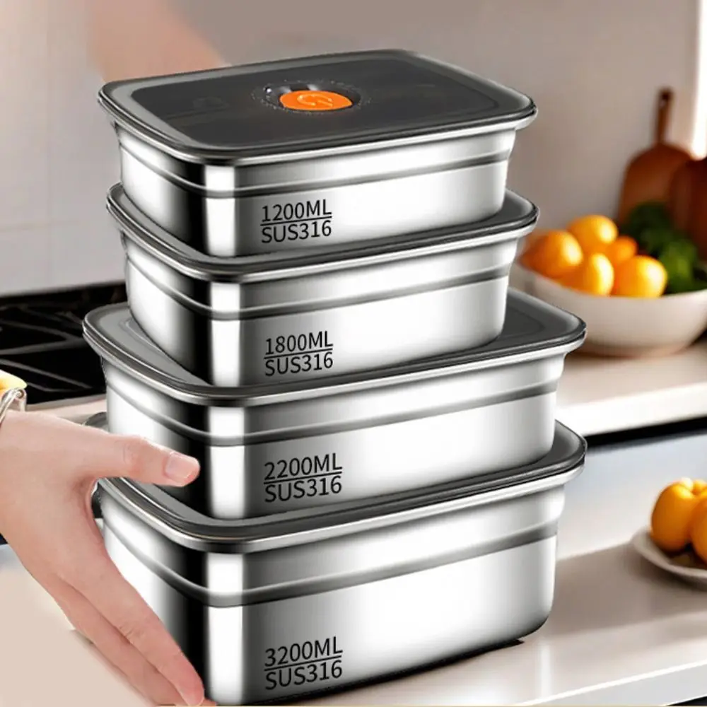 Edelstahl-Bento-Box mit Auslaufschutz 2