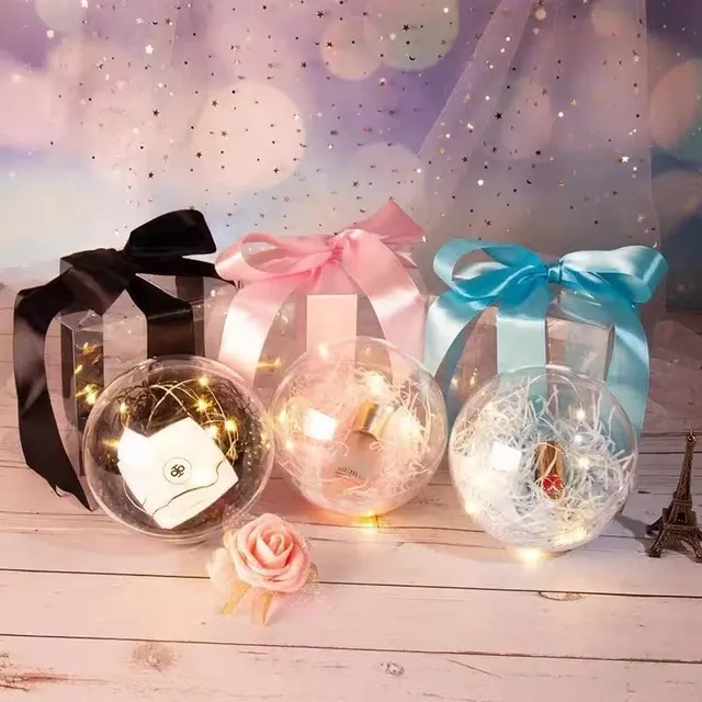 10 transparente Füllkugeln 4–8 cm 3