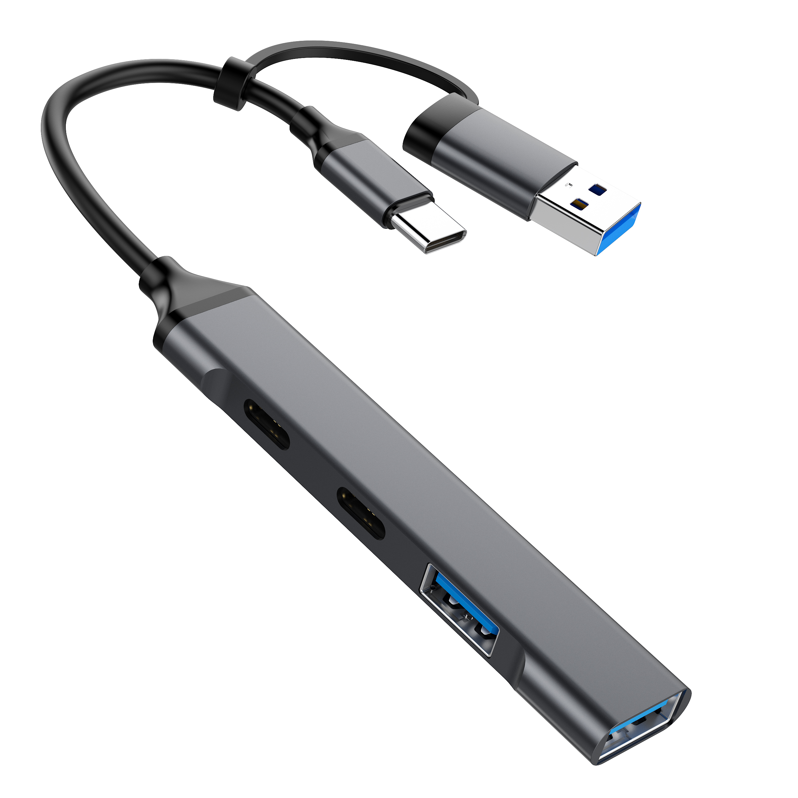 Metall USB-C Hub 4-in-1 Mini Dock 2