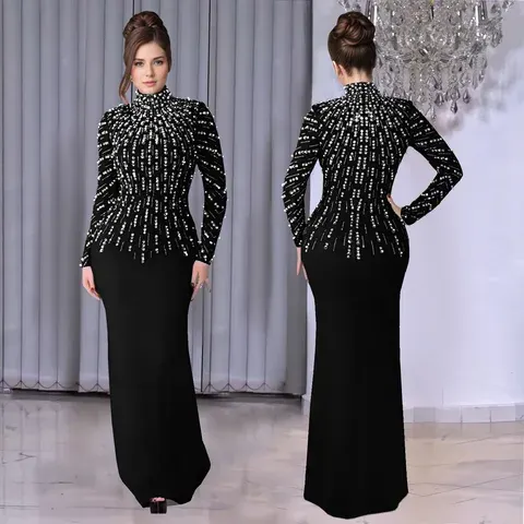 Pailletten-Maxikleid