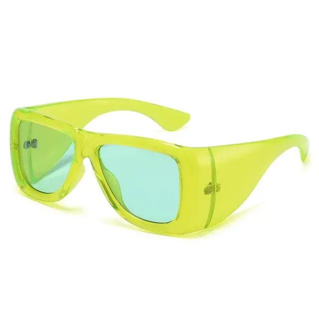 Übergroße quadratische Y2K-Sonnenbrille 3