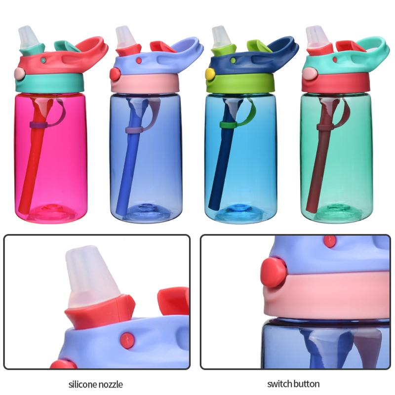 Auslaufsichere Kinder Trinkflasche 400ml PP 4