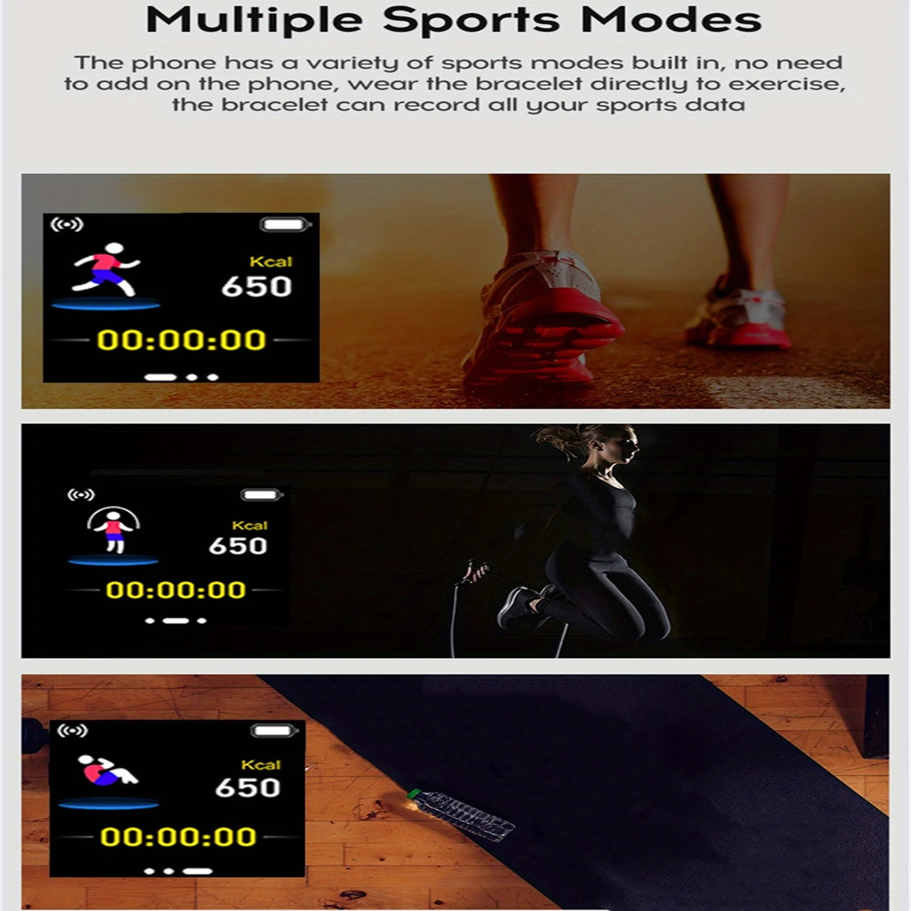 Fitness-Smartwatch mit Bluetooth-Musiksteuerung