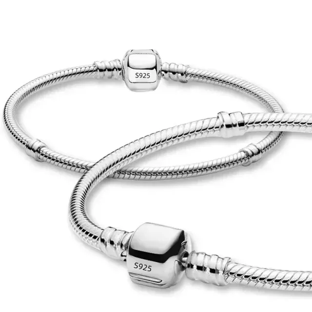 Schlangenkette Charm-Armband aus 925er Silber 4