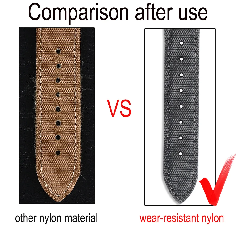 Segeltuch-Nylon-Uhrenarmband 3
