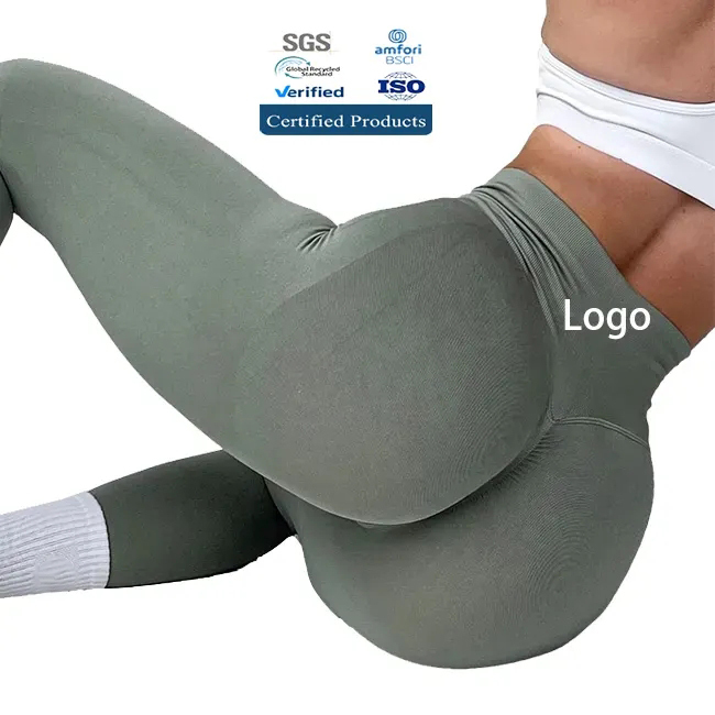 Hochtaillierte nahtlose Damen-Yoga-Leggings 2
