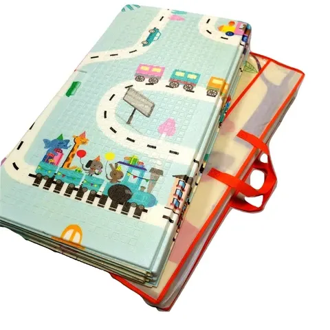 Faltbare Baby-Spielmatte Grau XPE