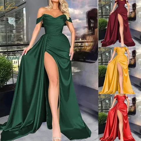 Schlitz-Abendkleid