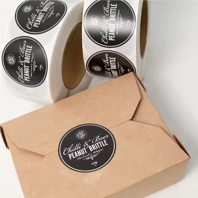 runder Verpackungsetikett
