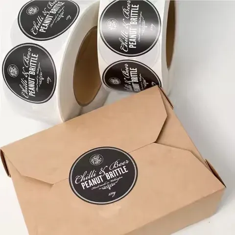 runder Verpackungsetikett