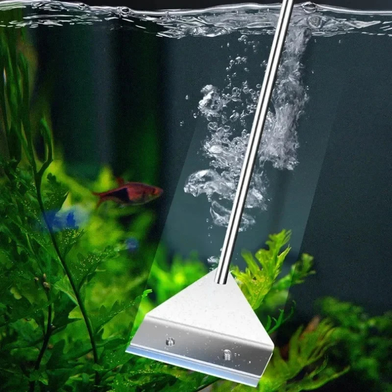 Flacher Aquarium-Algenkratzer aus Glas 2