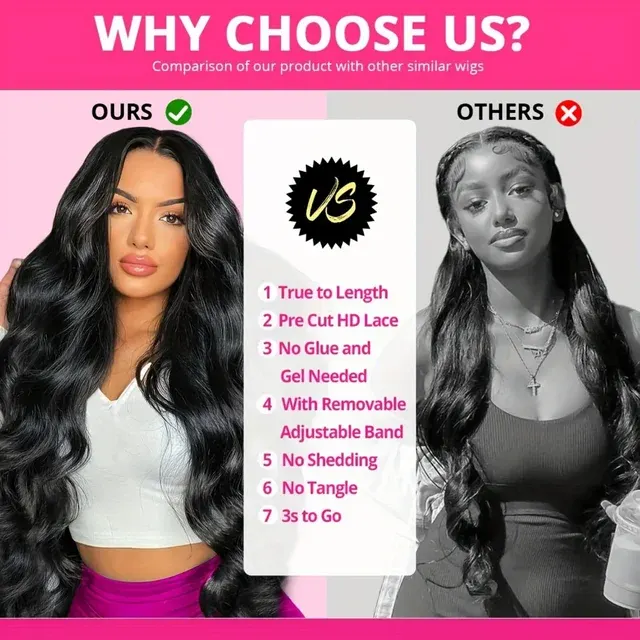Vorgezupfte Body-Wave-Echthaarperücke mit HD-Lace-Front 3