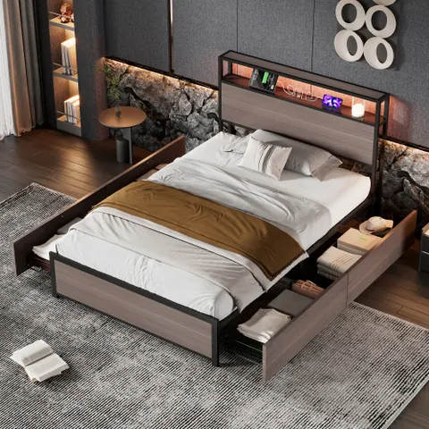 Metallbett, Einzelbett