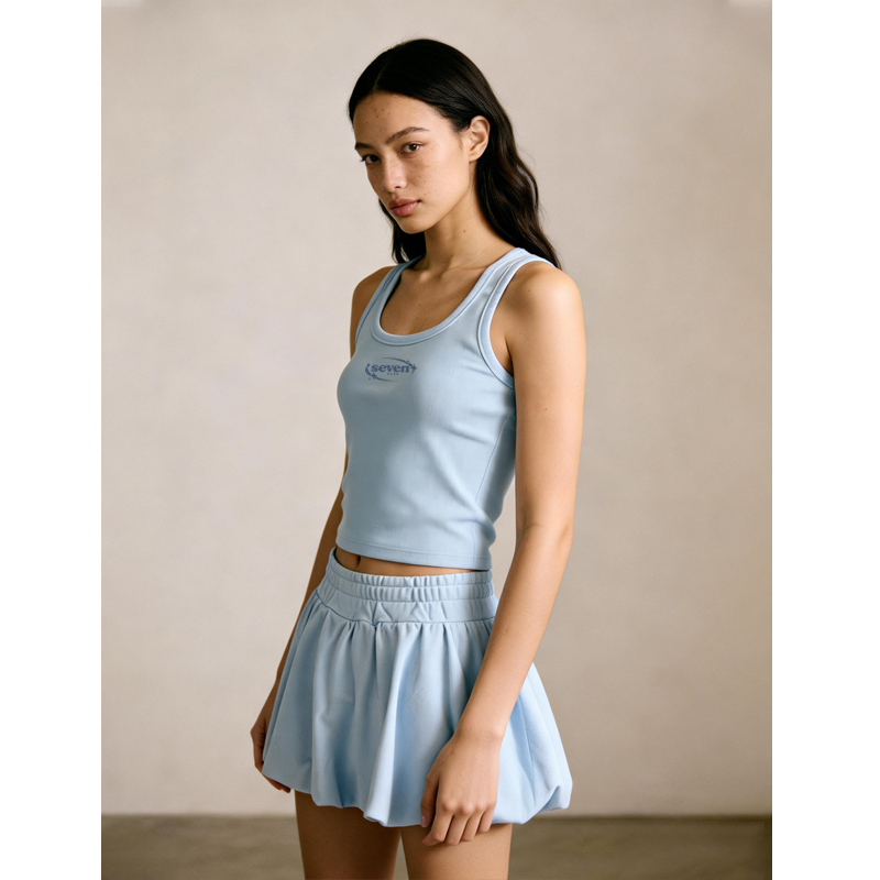 Damen Loungewear Set mit Puff-Rock und Shorts 2