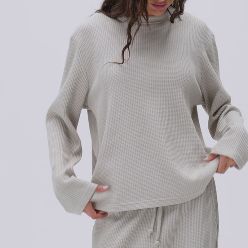 Waffelstrick Jogger Loungewear Set 3