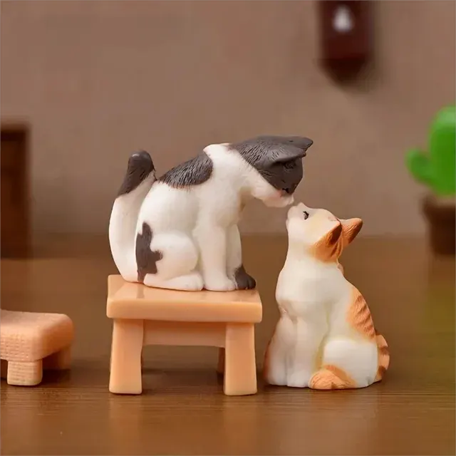 Harz-Mini-Katzenfigur 2