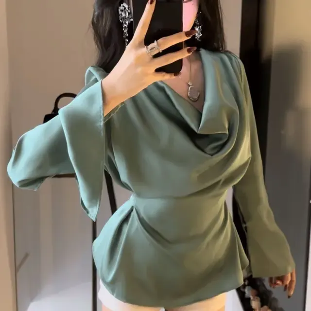 Satinbluse 3