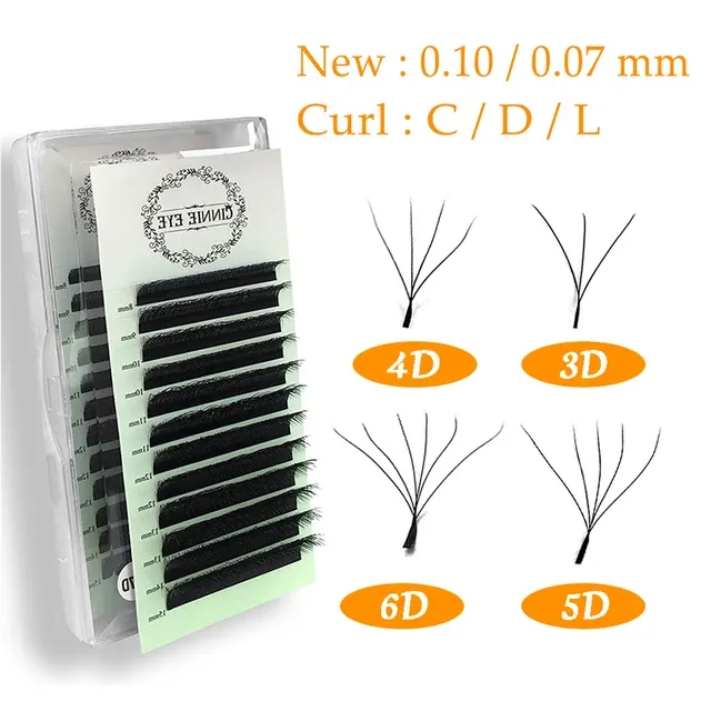 Kleeblatt-Nerz-Wimpern mit 3D-5D-Volumen 4