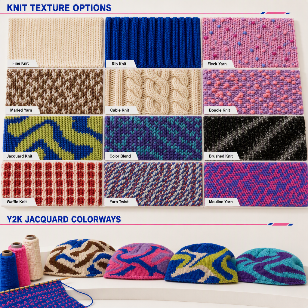 Jacquard-Strickmütze aus Merinowolle 4