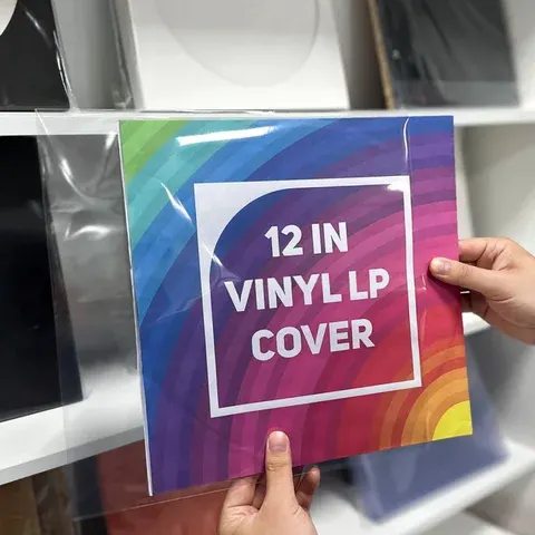 Kristallklare 12-Zoll-Vinyl-Schallplattenhülle