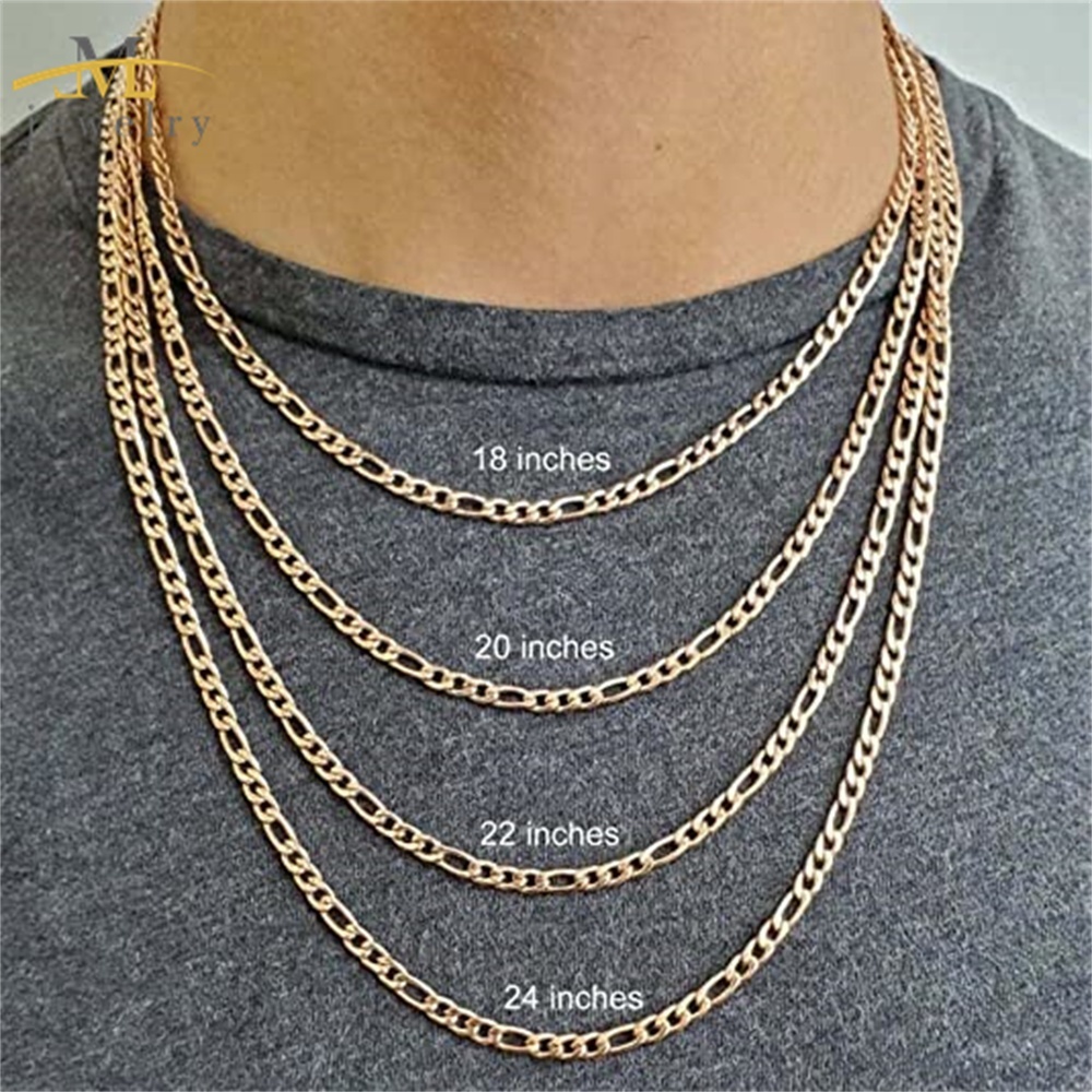 Vergoldete Kubanische Kette Herren Damen 3