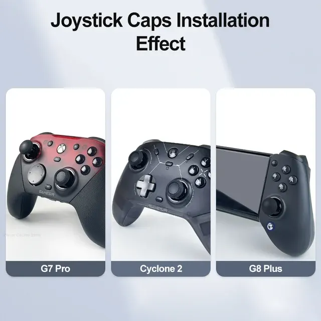 Personalisierte Stahlring-Joystick-Kappen, 3 Paar 4