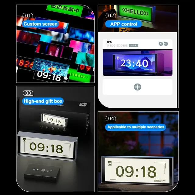 Smart-Digitaluhr mit Bilderrahmen 4