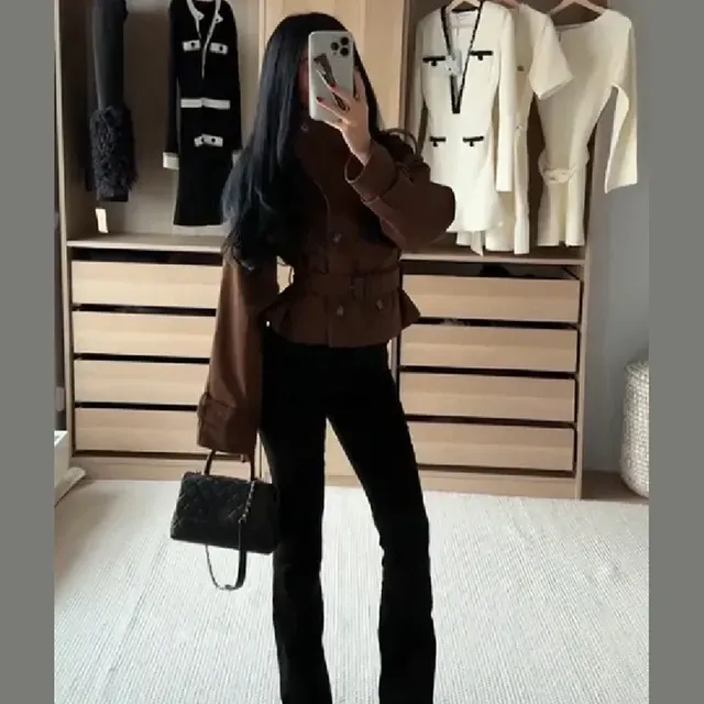Taillen-Jacke mit Gürtel 3