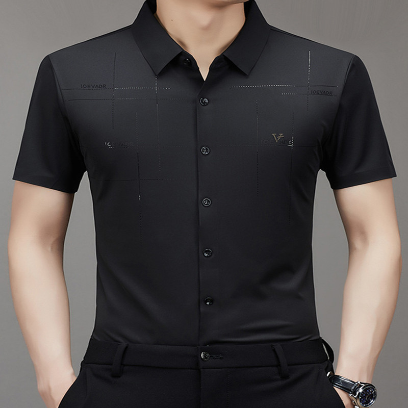 Gestreiftes Herren Kurzarm Sommer T-Shirt 2