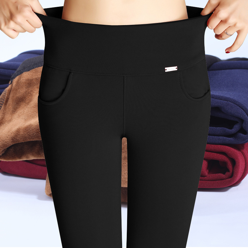 Gefütterte Damen-Leggings mit Fleece
