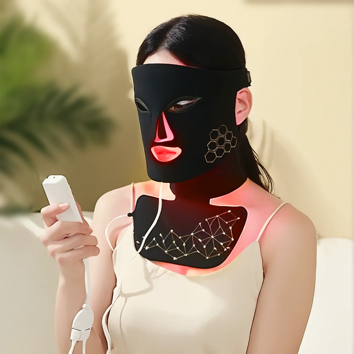 Rotlicht-Gesichtsmaske
