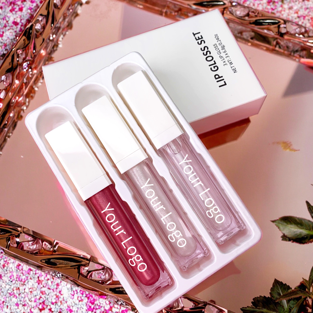 Veganes Glitzer Lipgloss Set mit Shimmer 2