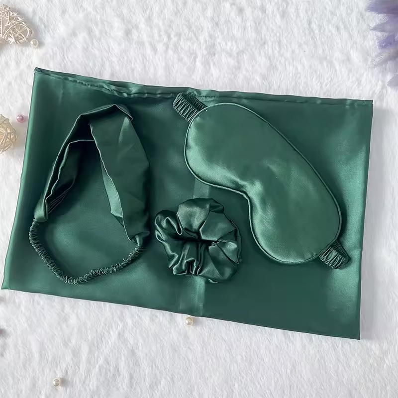 Satin-Schlafmaske-Set mit Haarband 4
