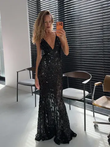 Pailletten-Meerjungfrauenkleid